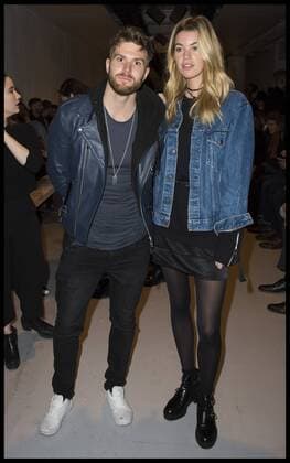 . 07 01 2017. London, United Kingdom. Pictured is Joel Dommett with his guest Hannah Cooper. London Fashion Week Men s 2017. Designer, Matthew Miller on display at the BFC Show Space, The Strand, London, UK.  xBenxStevensx xi-Imagesx IIM-14123-0022