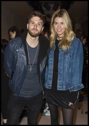 . 07 01 2017. London, United Kingdom. Pictured is Joel Dommett with his guest Hannah Cooper. London Fashion Week Men s 2017. Designer, Matthew Miller on display at the BFC Show Space, The Strand, London, UK.  xBenxStevensx xi-Imagesx IIM-14123-0024