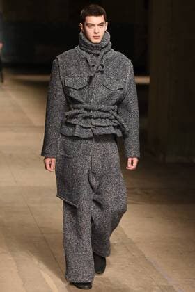 January 6, 2017 - London, England, United Kingdom - A model walks down the catwalk wearing Craig Green s AW17 collection during London Menswear Fashion Week on January 6, 2017 in London, United Kingdom. London United Kingdom  - ZUMAn230 20170106_zaa_n230_572