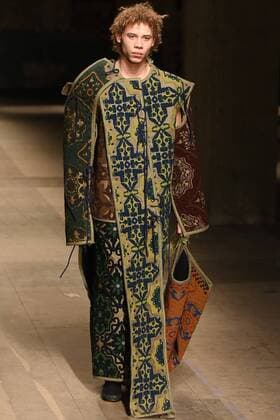 January 6, 2017 - London, England, United Kingdom - A model walks down the catwalk wearing Craig Green s AW17 collection during London Menswear Fashion Week on January 6, 2017 in London, United Kingdom. London United Kingdom  - ZUMAn230 20170106_zaa_n230_578