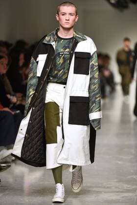 January 6, 2017 - London, England, United Kingdom - A model walks down the catwalk wearing Liam Hodges AW17 collection during London Menswear Fashion Week on January 6, 2017 in London, United Kingdom. London United Kingdom  - ZUMAn230 20170106_zaa_n230_606