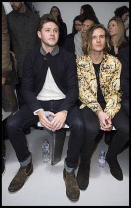 . 07 01 2017. London, United Kingdom. Niall Horan and Dougie Poynter. London Fashion Week Men s 2017. Fashion designer, Oliver Spencer on display at the BFC Show Space, The Strand, London, UK.  xBenxStevensx xi-Imagesx IIM-14124-0015
