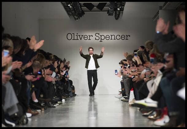 . 07 01 2017. London, United Kingdom. Oliver Spencer. London Fashion Week Men s 2017. Fashion designer, Oliver Spencer on display at the BFC Show Space, The Strand, London, UK.  xBenxStevensx xi-Imagesx IIM-14124-0003