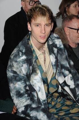 English musician Machine Gun Kelly attending the Casely Hayford London Fashion Week Men s catwalk show, on The Strand. JANUARY 7th 2017  TSTx1725