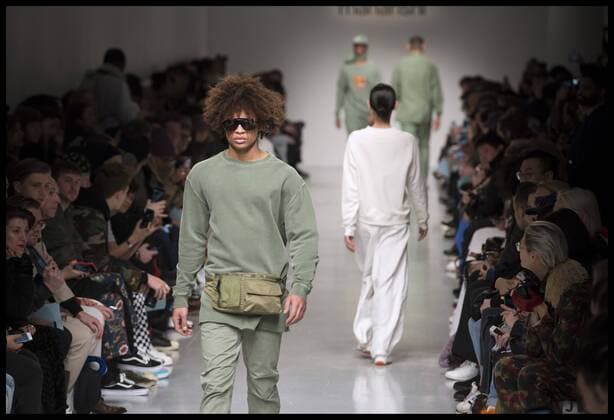 . 08 01 2017. London, United Kingdom. London Fashion Week Men s 2017. Maharishi on display at the BFC Show Space, on The Strand, London, UK.  xBenxStevensx xi-Imagesx IIM-14126-0004