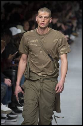 . 08 01 2017. London, United Kingdom. London Fashion Week Men s 2017. Maharishi on display at the BFC Show Space, on The Strand, London, UK.  xBenxStevensx xi-Imagesx IIM-14126-0006