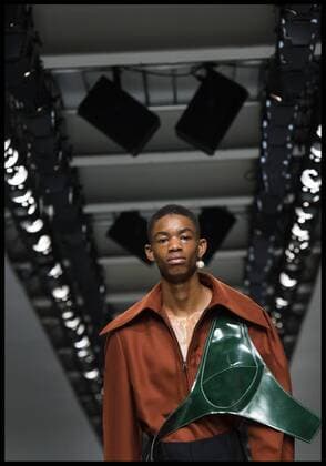 . 08 01 2017. London, United Kingdom. London Fashion Week Men s 2017. Fashion designer, Ximon Lee on display at the BFC Show Space, The Strand, London, UK.  xBenxStevensx xi-Imagesx IIM-14127-0011