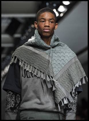 . 08 01 2017. London, United Kingdom. London Fashion Week Men s 2017. Fashion designer KTZ on display at the BFC Show Space on the Strand, London, UK.  xBenxStevensx xi-Imagesx IIM-14128-0003