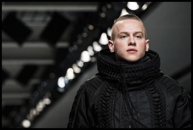 . 08 01 2017. London, United Kingdom. London Fashion Week Men s 2017. Fashion designer KTZ on display at the BFC Show Space on the Strand, London, UK.  xBenxStevensx xi-Imagesx IIM-14128-0009