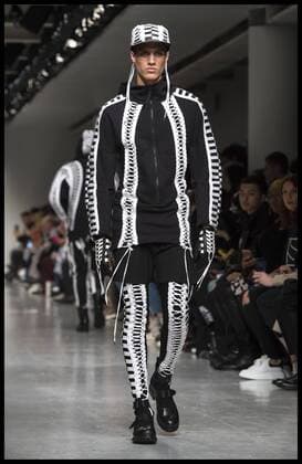. 08 01 2017. London, United Kingdom. London Fashion Week Men s 2017. Fashion designer KTZ on display at the BFC Show Space on the Strand, London, UK.  xBenxStevensx xi-Imagesx IIM-14128-0010