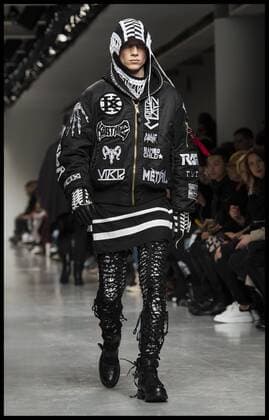 . 08 01 2017. London, United Kingdom. London Fashion Week Men s 2017. Fashion designer KTZ on display at the BFC Show Space on the Strand, London, UK.  xBenxStevensx xi-Imagesx IIM-14128-0013