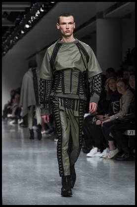 . 08 01 2017. London, United Kingdom. London Fashion Week Men s 2017. Fashion designer KTZ on display at the BFC Show Space on the Strand, London, UK.  xBenxStevensx xi-Imagesx IIM-14128-0015