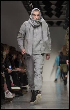 . 08 01 2017. London, United Kingdom. London Fashion Week Men s 2017. Fashion designer Christopher Raeburn on display at the BFC Show Space on The Strand, London, UK.  xBenxStevensx xi-Imagesx IIM-14130-0003