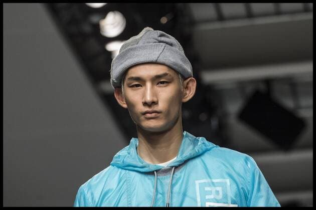 . 08 01 2017. London, United Kingdom. London Fashion Week Men s 2017. Fashion designer Christopher Raeburn on display at the BFC Show Space on The Strand, London, UK.  xBenxStevensx xi-Imagesx IIM-14130-0004