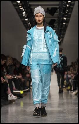 . 08 01 2017. London, United Kingdom. London Fashion Week Men s 2017. Fashion designer Christopher Raeburn on display at the BFC Show Space on The Strand, London, UK.  xBenxStevensx xi-Imagesx IIM-14130-0005
