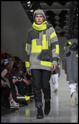 . 08 01 2017. London, United Kingdom. London Fashion Week Men s 2017. Fashion designer Christopher Raeburn on display at the BFC Show Space on The Strand, London, UK.  xBenxStevensx xi-Imagesx IIM-14130-0006
