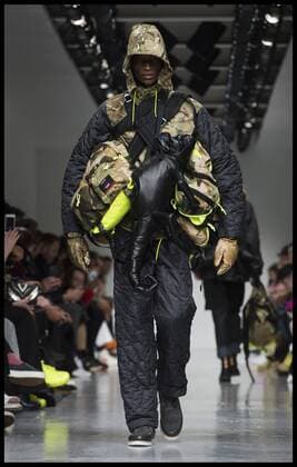 . 08 01 2017. London, United Kingdom. London Fashion Week Men s 2017. Fashion designer Christopher Raeburn on display at the BFC Show Space on The Strand, London, UK.  xBenxStevensx xi-Imagesx IIM-14130-0009