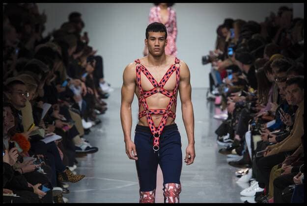 . 08 01 2017. London, United Kingdom. London Fashion Week Men s 2017. Designer, Sibling, on display at the BFC Show Space, The Strand, London, UK.  xBenxStevensx xi-Imagesx IIM-14131-0009