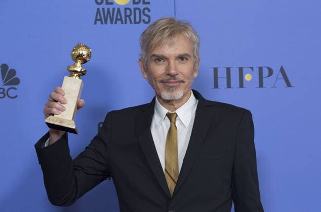 January 8, 2017 - Beverly Hills, California, U.S - After winning the category of BEST PERFORMANCE BY AN ACTOR IN A TELEVISION SERIES ? DRAMA for his role in Goliath, actor Billy Bob Thornton poses backstage in the press room with his Golden Globe Award at the 74th Annual Golden Globe Awards at the Beverly Hilton in Beverly Hills, CA on Sunday, January 8, 2017. Beverly Hills U.S. - ZUMAp124 20170108_zaa_p124_029