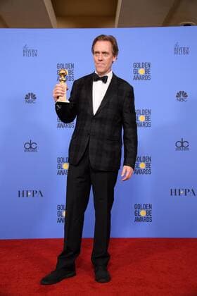 Jan 8, 2017 - Beverly Hills, California, U.S - After winning the category of BEST PERFORMANCE BY AN ACTOR IN A SUPPORTING ROLE IN A SERIES, MINI-SERIES OR MOTION PICTURE MADE FOR TELEVISION for his role in The Night Manager, actor HUGH LAURIE poses backstage in the press room with his Golden Globe Award at the 74th Annual Golden Globe Awards at the Beverly Hilton in Beverly Hills, CA on Sunday, January 8, 2017. Beverly Hills U.S - ZUMAz03_ 20170108_sha_z03_464