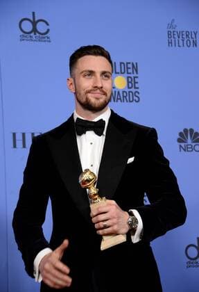 Aaron Taylor-Johnson winner of the award for Best Performance by an Actor in a Supporting Role in Any Motion Picture appears backstage during the 74th annual Golden Globe Awards at the Beverly Hilton Hotel in Beverly Hills, California on January 8, 2017.  LAP20170108660 JIMxRUYMEN