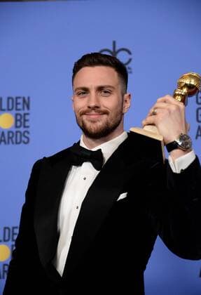 Aaron Taylor-Johnson winner of the award for Best Performance by an Actor in a Supporting Role in Any Motion Picture appears backstage during the 74th annual Golden Globe Awards at the Beverly Hilton Hotel in Beverly Hills, California on January 8, 2017.  LAP20170108663 JIMxRUYMEN