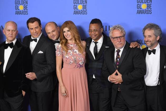January 8, 2017 - Los Angeles, California, U.S. - The Cast of The People v. O.J. Simpson: American Crime story celebrates during the 74th Annual Golden Globe Awards, at The Beverly Hilton in Beverly Hills. Los Angeles U.S. - ZUMAz03_ 20170108_zbp_z03_331