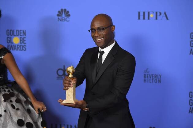 January 8, 2017 - Los Angeles, California, U.S. - BARRY JENKINS celebrate his win at the 74th Annual Golden Globe Awards, at The Beverly Hilton in Beverly Hills. Los Angeles U.S. - ZUMAz03_ 20170108_zbp_z03_441