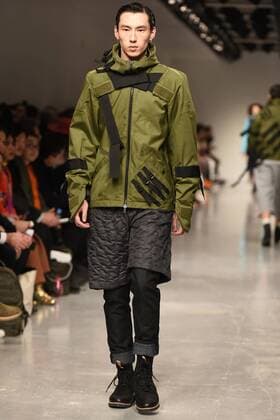 January 8, 2017 - London, United Kingdom - The model walk down the catwalk wearing Christopher Raeburn s AW17 at London Fashion Week Men on Jan 6th 2017. London United Kingdom  - ZUMAn230 20170108_zaa_n230_529