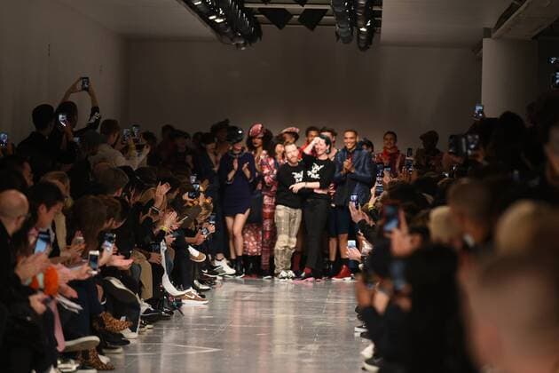 January 8, 2017 - London, United Kingdom - The model walk down the catwalk wearing Sibling s AW17 at London Fashion Week Men on Jan 8th 2017. London United Kingdom  - ZUMAn230 20170108_zaa_n230_656