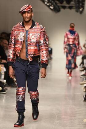 January 8, 2017 - London, United Kingdom - The model walk down the catwalk wearing Sibling s AW17 at London Fashion Week Men on Jan 8th 2017. London United Kingdom  - ZUMAn230 20170108_zaa_n230_650