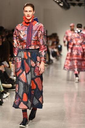 January 8, 2017 - London, United Kingdom - The model walk down the catwalk wearing Sibling s AW17 at London Fashion Week Men on Jan 8th 2017. London United Kingdom  - ZUMAn230 20170108_zaa_n230_653