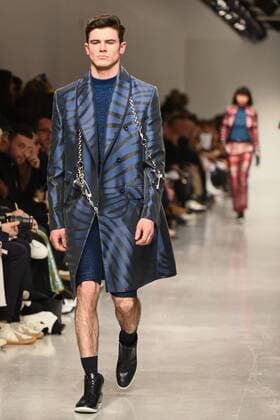January 8, 2017 - London, United Kingdom - The model walk down the catwalk wearing Sibling s AW17 at London Fashion Week Men on Jan 8th 2017. London United Kingdom  - ZUMAn230 20170108_zaa_n230_646