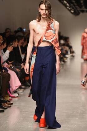 January 8, 2017 - London, United Kingdom - The model walk down the catwalk wearing Ximon Lee s AW17 at London Fashion Week Men on Jan 8th 2017. London United Kingdom  - ZUMAn230 20170108_zaa_n230_637