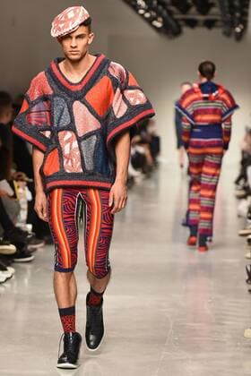 January 8, 2017 - London, United Kingdom - The model walk down the catwalk wearing Sibling s AW17 at London Fashion Week Men on Jan 8th 2017. London United Kingdom  - ZUMAn230 20170108_zaa_n230_640