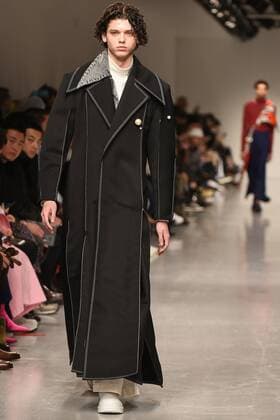 January 8, 2017 - London, United Kingdom - The model walk down the catwalk wearing Ximon Lee s AW17 at London Fashion Week Men on Jan 8th 2017. London United Kingdom  - ZUMAn230 20170108_zaa_n230_627