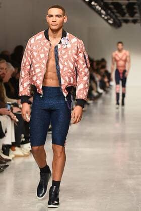 January 8, 2017 - London, United Kingdom - The model walk down the catwalk wearing Sibling s AW17 at London Fashion Week Men on Jan 8th 2017. London United Kingdom  - ZUMAn230 20170108_zaa_n230_536