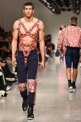 January 8, 2017 - London, United Kingdom - The model walk down the catwalk wearing Sibling s AW17 at London Fashion Week Men on Jan 8th 2017. London United Kingdom  - ZUMAn230 20170108_zaa_n230_539