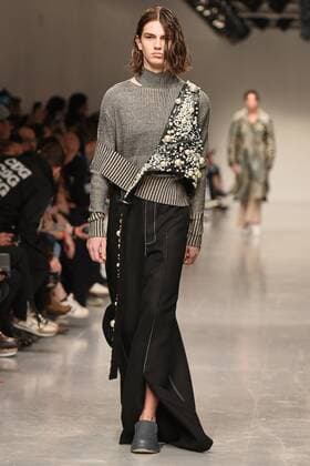 January 8, 2017 - London, United Kingdom - The model walk down the catwalk wearing Ximon Lee s AW17 at London Fashion Week Men on Jan 8th 2017. London United Kingdom  - ZUMAn230 20170108_zaa_n230_540