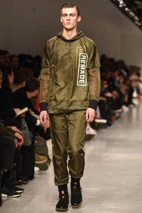 January 8, 2017 - London, United Kingdom - The model walk down the catwalk wearing Christopher Raeburn s AW17 at London Fashion Week Men on Jan 6th 2017. London United Kingdom  - ZUMAn230 20170108_zaa_n230_545