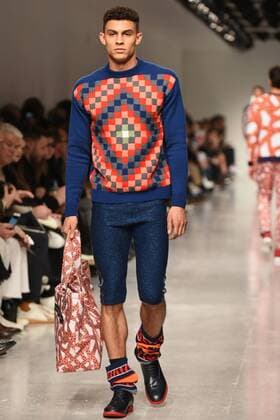 January 8, 2017 - London, United Kingdom - The model walk down the catwalk wearing Sibling s AW17 at London Fashion Week Men on Jan 8th 2017. London United Kingdom  - ZUMAn230 20170108_zaa_n230_554