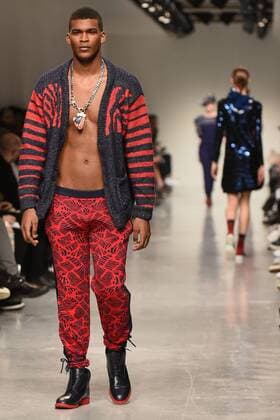 January 8, 2017 - London, United Kingdom - The model walk down the catwalk wearing Sibling s AW17 at London Fashion Week Men on Jan 8th 2017. London United Kingdom  - ZUMAn230 20170108_zaa_n230_594
