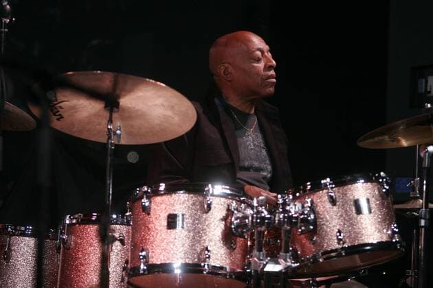 Jul 19, 2007 - New York, NY, USA - ROY HAYNES, playing drums, performing live at the Time Warner in Dizzy s Club Coca-Cola. Also with him, Jaleel Shaw on saxophone, Martin Bejerano on piano and David Wong on Bass. - ZUMAa29_ 20070719_ica_a29_346