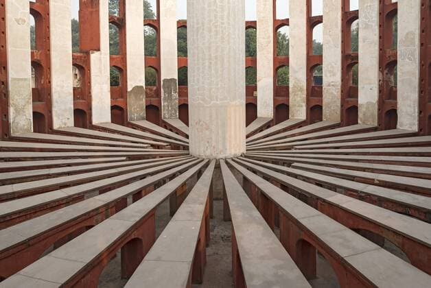 Astronomisches Bauwerk Rama Yantra, Jantar Mantar Observatorium, Neu-Delhi, Indien, Asien Copyright: imageBROKER/PetrxSvarc iblpsi04451027.jpg