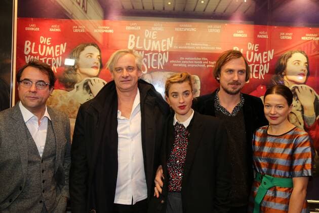 Kinopremiere - Die Blumen von Gestern Wien, Gartenbau Kino, 09. 01. 2017 Jan Josef LIEFERS, Chris KRAUS, Adele HAENEL, Lars EIDINGER, Hannah HERZSPRUNG