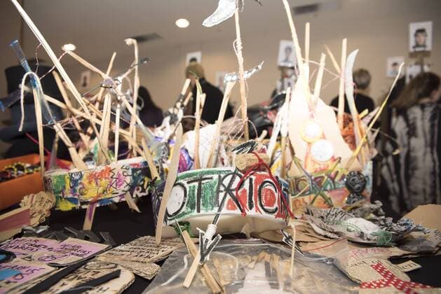 London: Backstage Vivienne Westwood Fashion Show General backstage and atmosphere at Vivienne Westwood s fashion show during London Fashion Week Men s 2017 to present the AW 17 18.  AlbertoxPezzali