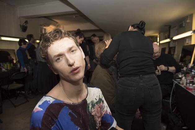 London: Backstage Vivienne Westwood Fashion Show General backstage and atmosphere at Vivienne Westwood s fashion show during London Fashion Week Men s 2017 to present the AW 17 18.  AlbertoxPezzali
