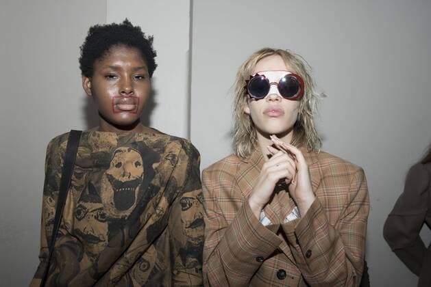 London: Backstage Vivienne Westwood Fashion Show General backstage and atmosphere at Vivienne Westwood s fashion show during London Fashion Week Men s 2017 to present the AW 17 18.  AlbertoxPezzali