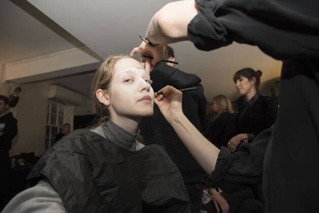 London: Backstage Vivienne Westwood Fashion Show General backstage and atmosphere at Vivienne Westwood s fashion show during London Fashion Week Men s 2017 to present the AW 17 18.  AlbertoxPezzali