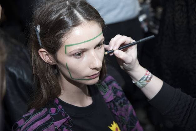 London: Backstage Vivienne Westwood Fashion Show General backstage and atmosphere at Vivienne Westwood s fashion show during London Fashion Week Men s 2017 to present the AW 17 18.  AlbertoxPezzali
